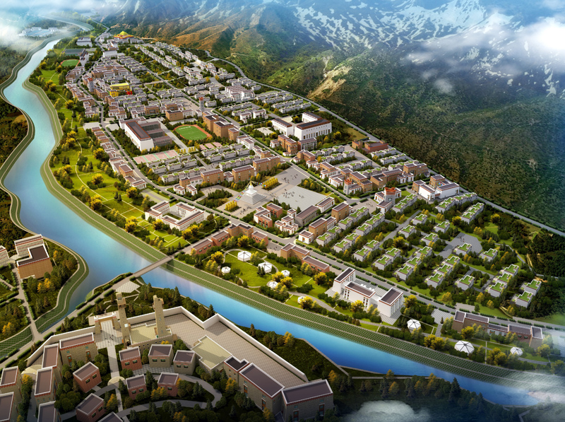 西藏榮布特色小城鎮(zhèn)規(guī)劃，面積439900平方米.jpg