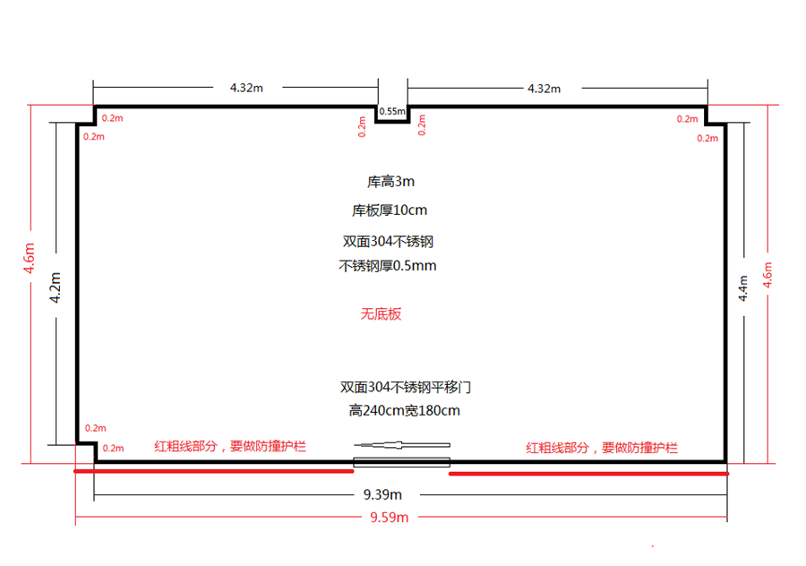 寧波市北侖區(qū)不銹鋼冷庫(kù)設(shè)計(jì)圖